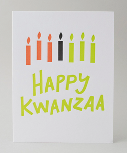 Happy Kwanzaa Card - by Meshwork Press