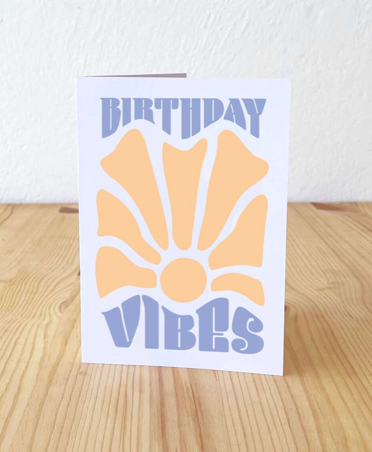 Birthday Vibes Card by Hand and Palm