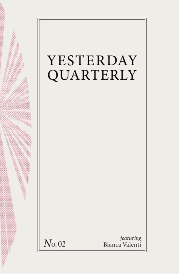 Yesterday Quarterly No. 2 - A Collaboration from Elizabeth de Cleyre and Read Write Books featuring Bianca Valenti