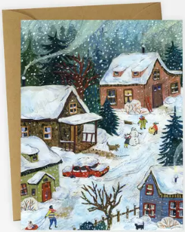 Snow Day Greeting Card by Phoebe Wahl