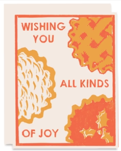 All Kinds Of Pie Letterpress Card from Heartell Press