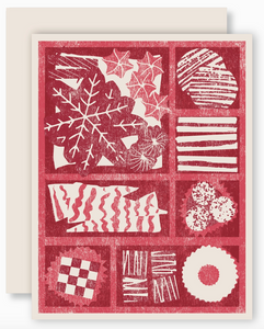 Christmas Cookie Box Letterpress Card -Boxed Set of 6 by Heartell Press