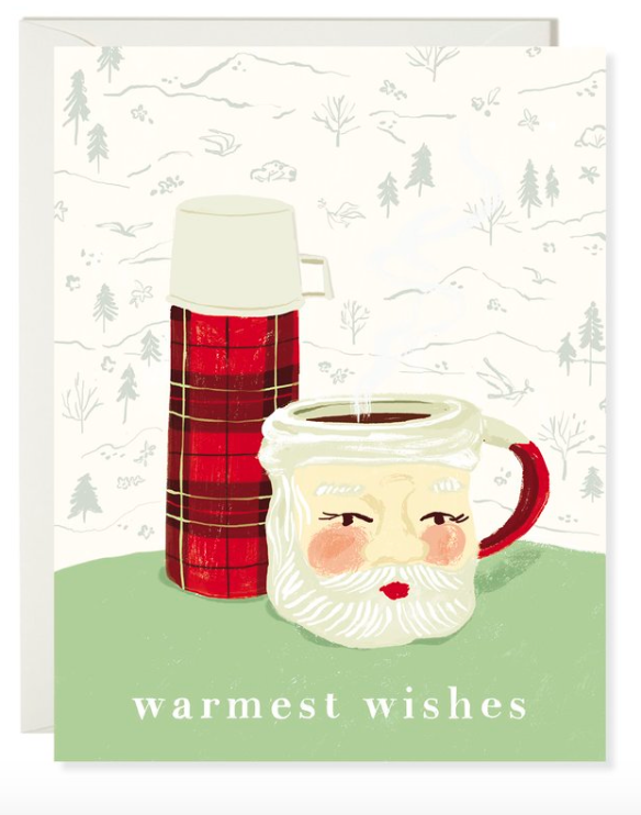 Warmest Wishes Christmas Greeting Card by Karen Schipper