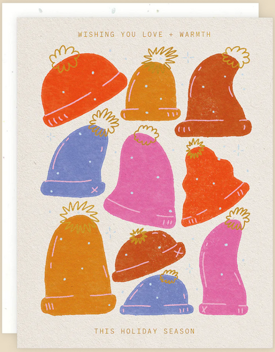 Winter Hats - Greeting Card by Someday Studio