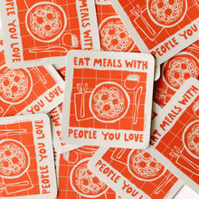 Eat meals with people you love sticker by Gab Art & Design