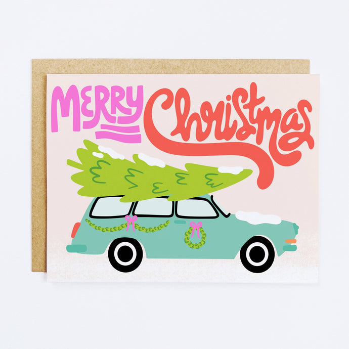 Winter Ride Greeting Card by K&S Design Co.