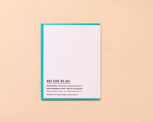 Christmas Time Vintage Feel Letterpress Christmas Card by And Here We Are