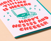 Christmas Time Vintage Feel Letterpress Christmas Card by And Here We Are