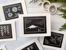 Morning Calm Block Printed Mixed Greeting Card Set by Kela Designs