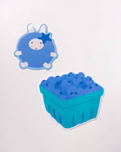 Blueberry Carton Sticker by Clem & Co.