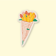 Fries Over Flowers Sticker by hey*sooj