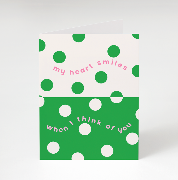 Heart Smiles Card by Bon Femmes