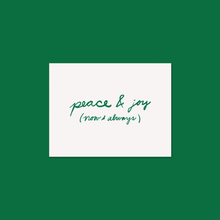 Peace & joy - holiday greeting card by Gab Art & Design