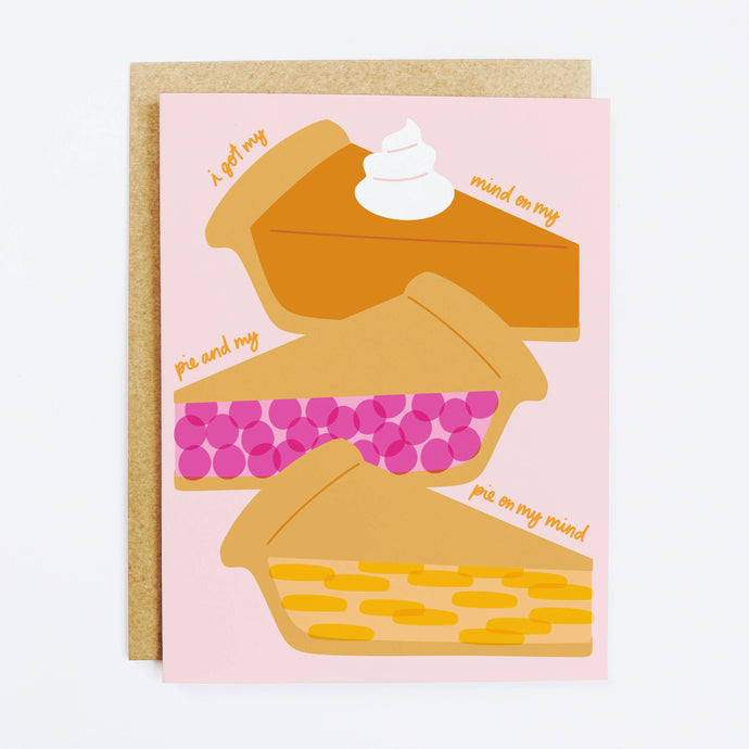 Mind on Pie Card by K+S Design Co.