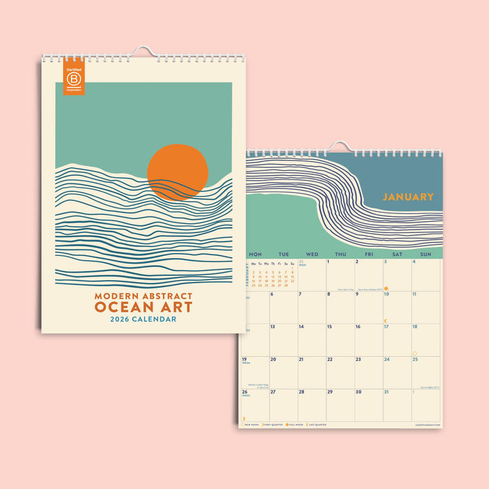 2026 Calendar | Tidal Waves A4 by Good Tuesday