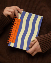 Mediterranean Stripes A5 Dot Grid Notebook by Mel Andrel