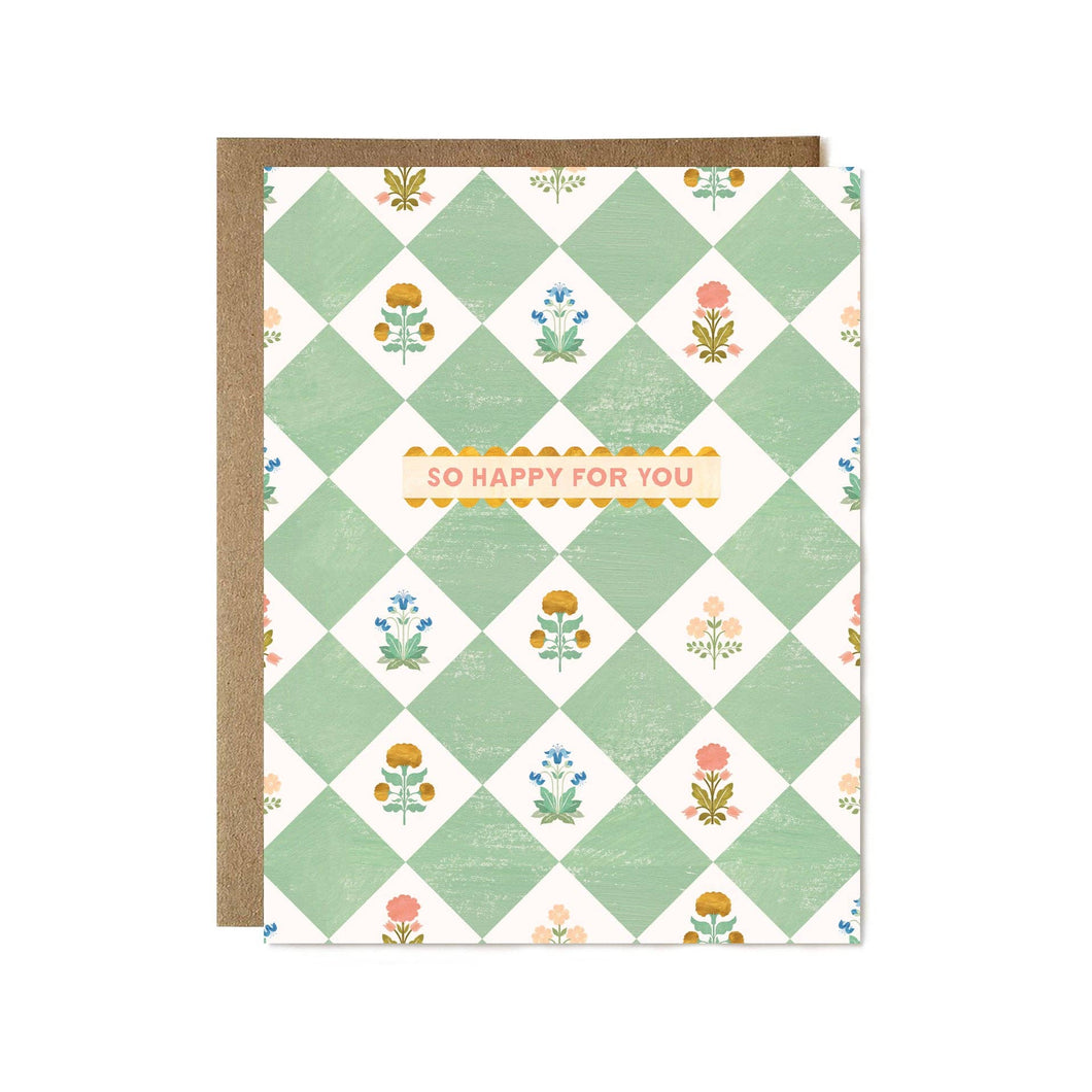 So Happy For You Card by Ula Bloom