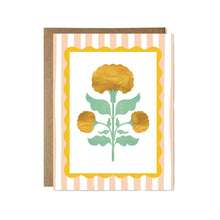 Marigold Block Print Stationery Set by Ula Bloom