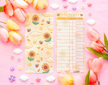 Sunflower Dreams Reading Log Bookmark by Unicorn Eclipse