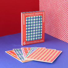 Woodcut Wovens Assorted Letterpress Cards Set by Heartell Press