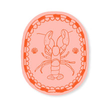 Coastal Lobster Sticker - Red and Pink by Mae Fox Creative