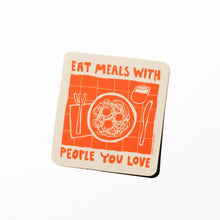 Eat meals with people you love sticker by Gab Art & Design