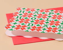 Letterpress Holiday Notecard Set—Cross Stitch by And Here We Are