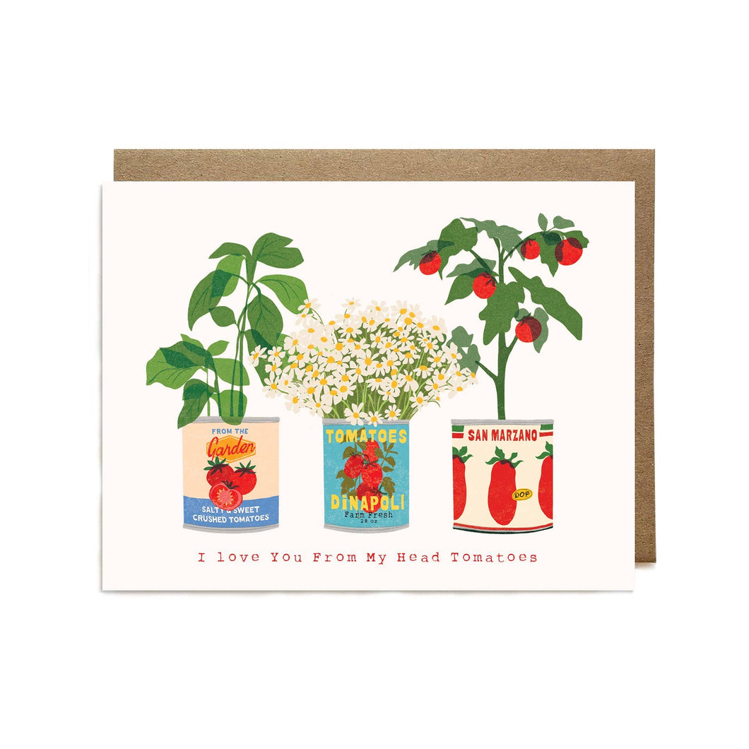 Tomato Plant Love Card by Ula Bloom