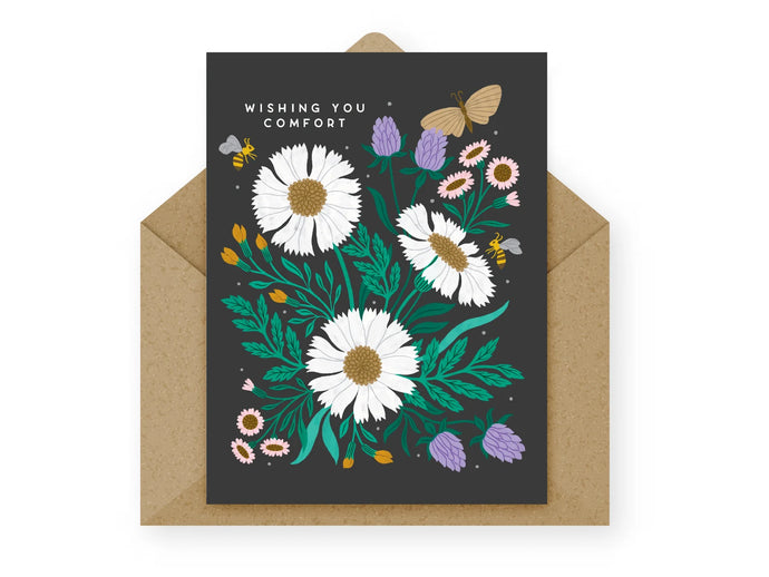 Wishing You Comfort Greeting Card by Wild Perla