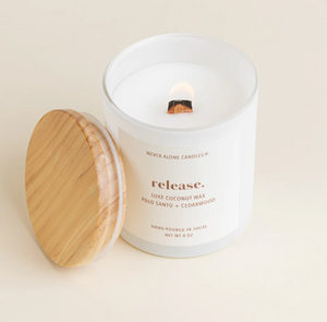 release: Palo Santo & Cedarwood by Never Alone Candles