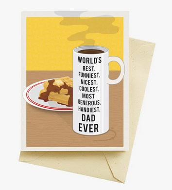 Best Mug Father's Day Card by Seltzer Goods